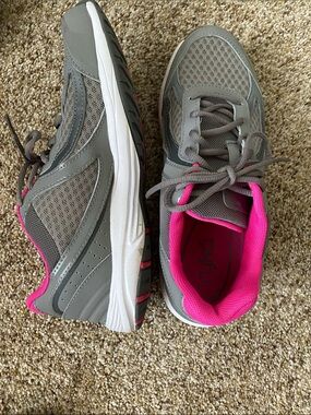 Ryka Gray and Pink Athletic Sneakers